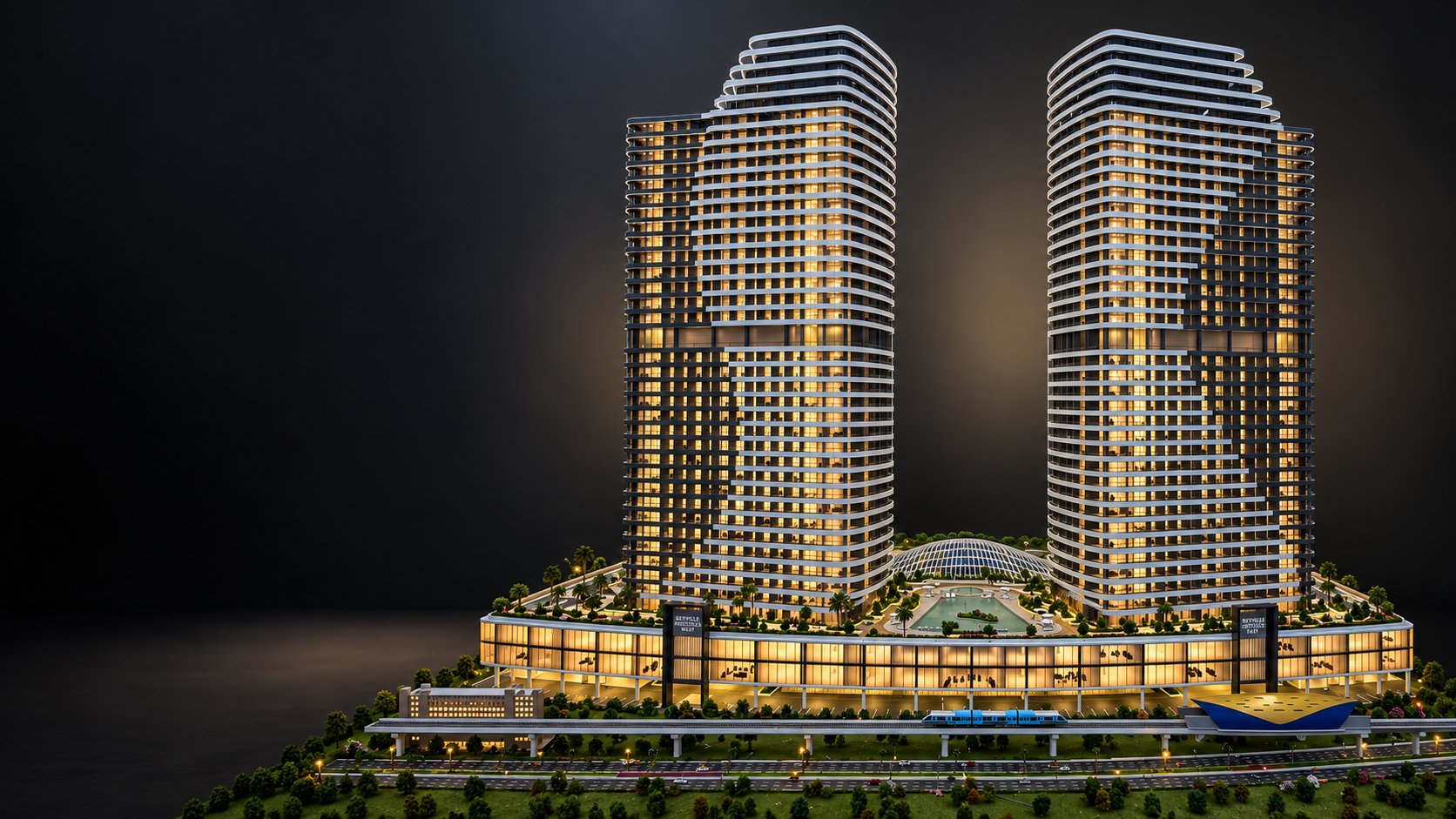 Architectural scale model from Titan Models